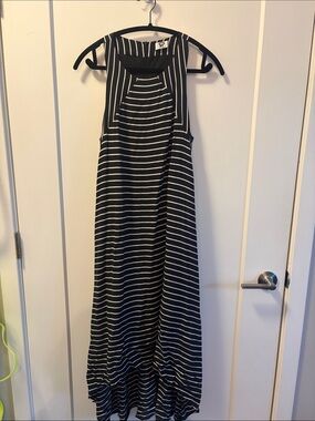 Striped Black & White Maxi Dress by CP